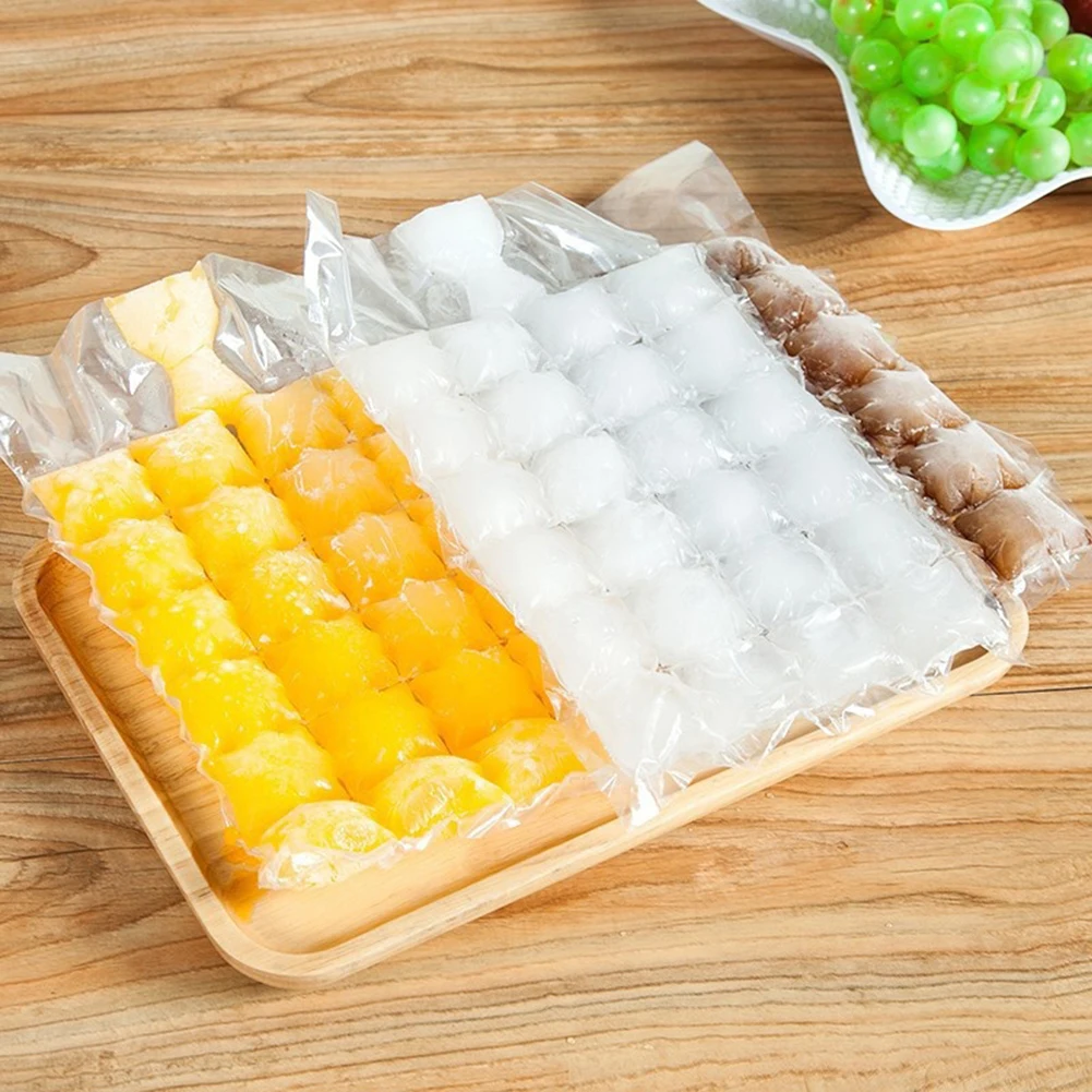 10шт Одноразовый пакет для приготовления коктейльного льда Дополнительная форма для льда Удобный Портативный Быстро Практичный инструмент для приготовления сока, напитков, еды