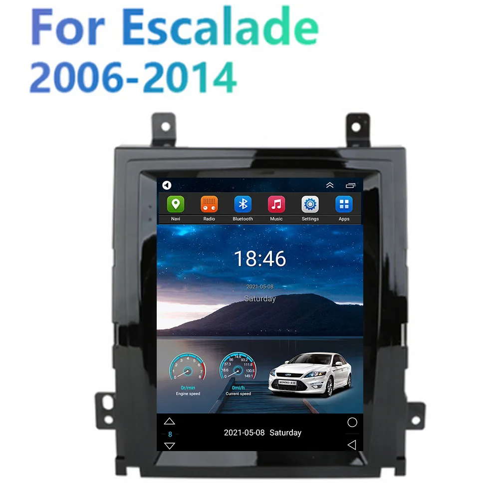 2 Din Android 12 Автомагнитола для Cadillac Escalade GMT900 III 3 2006-2014 SLS 2007-2012 Мультимедийный Видеоплеер GPS Навигация RDS