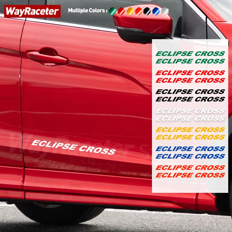 2 шт Светоотражающая виниловая наклейка на боковую дверь Кузов Полосы на капоте Графическая наклейка для Mitsubishi Eclipse Cross Аксессуары