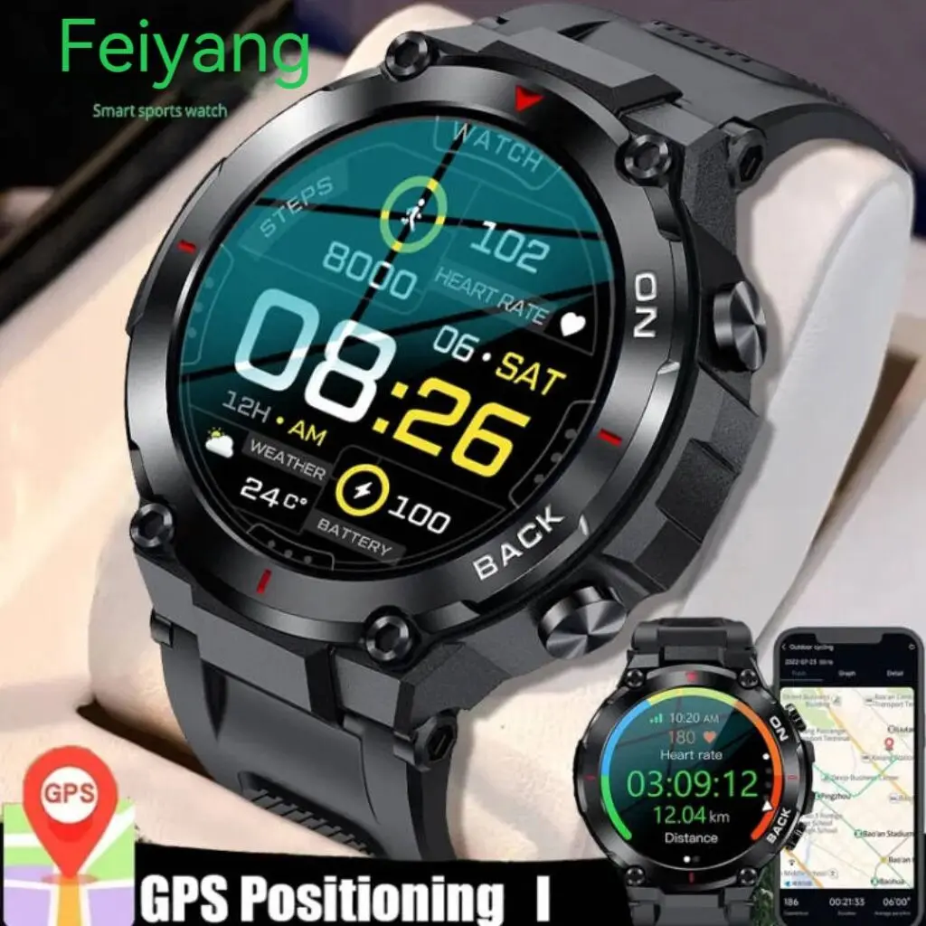 2023 Новые смарт-часы с GPS, спортивный фитнес-браслет, напоминание о звонке, Частота сердечных сокращений IP68, водонепроницаемые умные часы для мужчин, Android IOS Часы