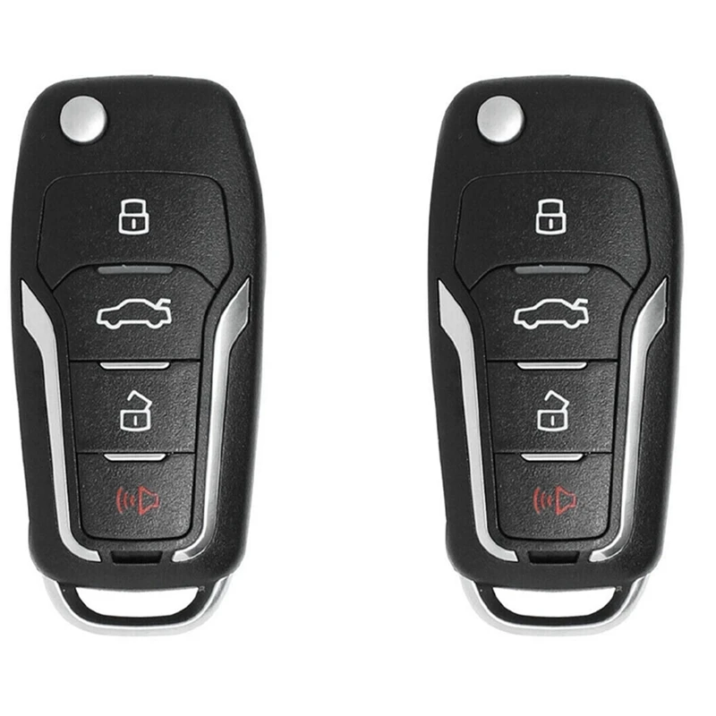 2X Для Xhorse XKFO01EN Универсальный Проводной Дистанционный Брелок С Откидной 4 Кнопкой Для Ford Style Для VVDI Key Tool
