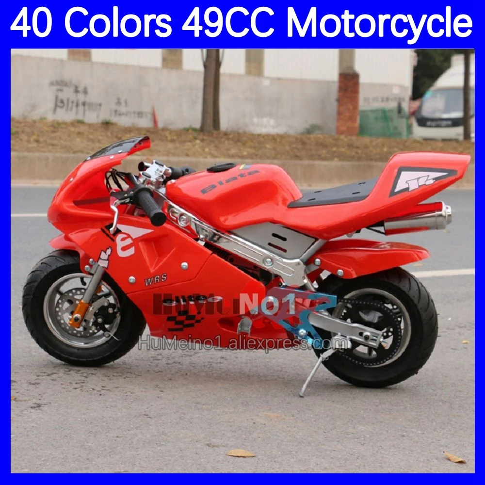 49CC 50CC 2-тактный бензиновый гоночный мотоцикл MOTO Dirt Bike Мотоциклетный мотор Велосипедный мотор фургон для взрослых детей Мальчик Девочка