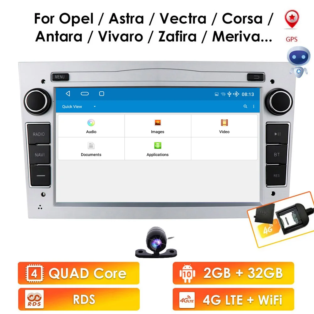 Android 10 Для Opel GPS Мультимедийный Автомобильный Радио Видеоплеер Навигация 7