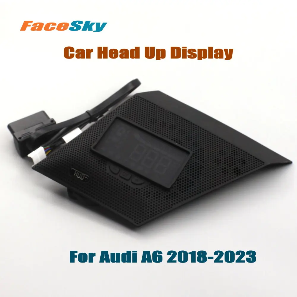 FaceSky Автомобильный HUD-Дисплей Для Audi A6/S6/RS6 C8/4K 2018-2023 Автоэлектронные Аксессуары Проектор Лобового Стекла с Видом спереди