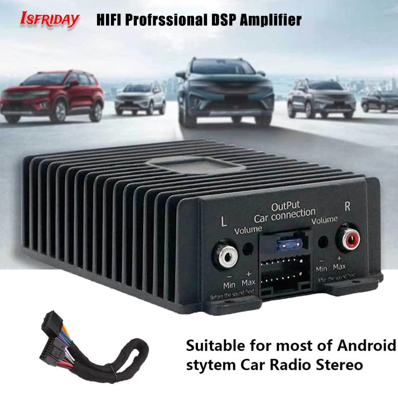 HIFI Профессиональный DSP Усилитель RY-125AB Аудио Стерео 4*80 Вт Высокой Мощности для Автомобильной или Домашней Видеосистемы Модификации Автомобильного Аудио