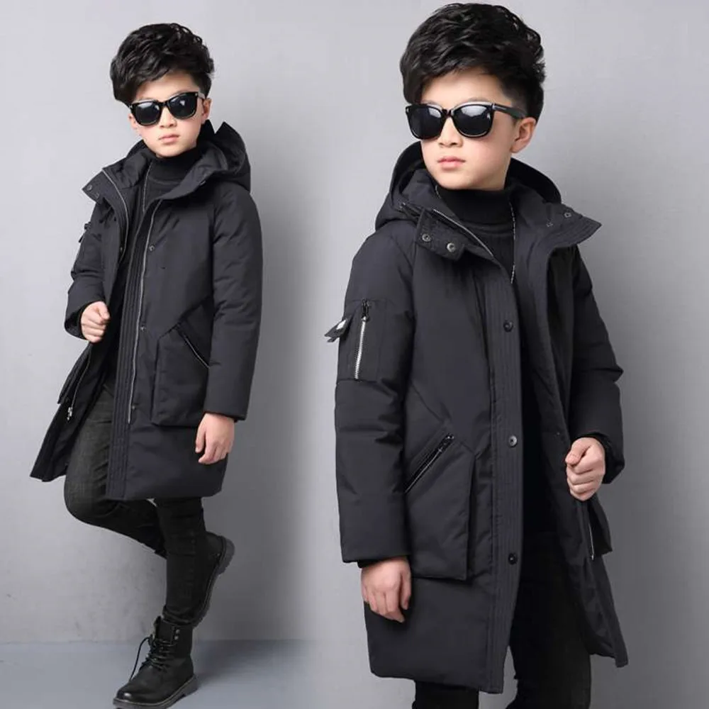 MODX детская одежда одежда для мальчиков теплая зимняя пуховая хлопчатобумажная куртка с капюшоном Подростковая утепленная верхняя одежда детская водонепроницаемая парка