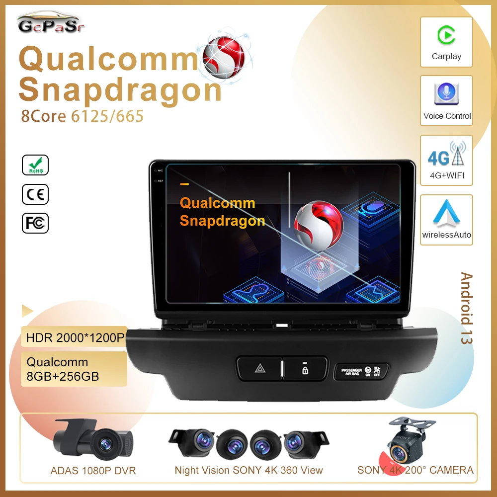 Qualcomm Android 13 Для Kia Ceed 3 CD 2018 - 2020 автомобильный радиоприемник Мультимедиа GPS 2.5D Android auto DSP IPS Головное устройство 4G Видеоплеер