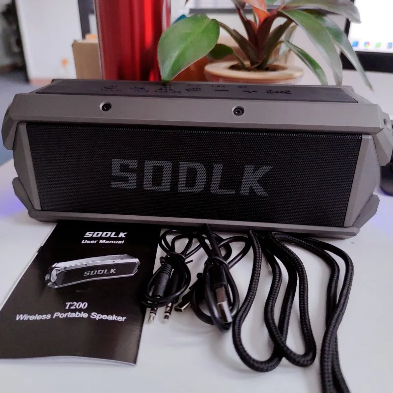 SODLK новый 100 Вт Мощный Портативный Сабвуфер 3D Стерео Bluetooth Динамик Открытый Беспроводной Аудиокомпьютер TF/TWS Caixa De Som