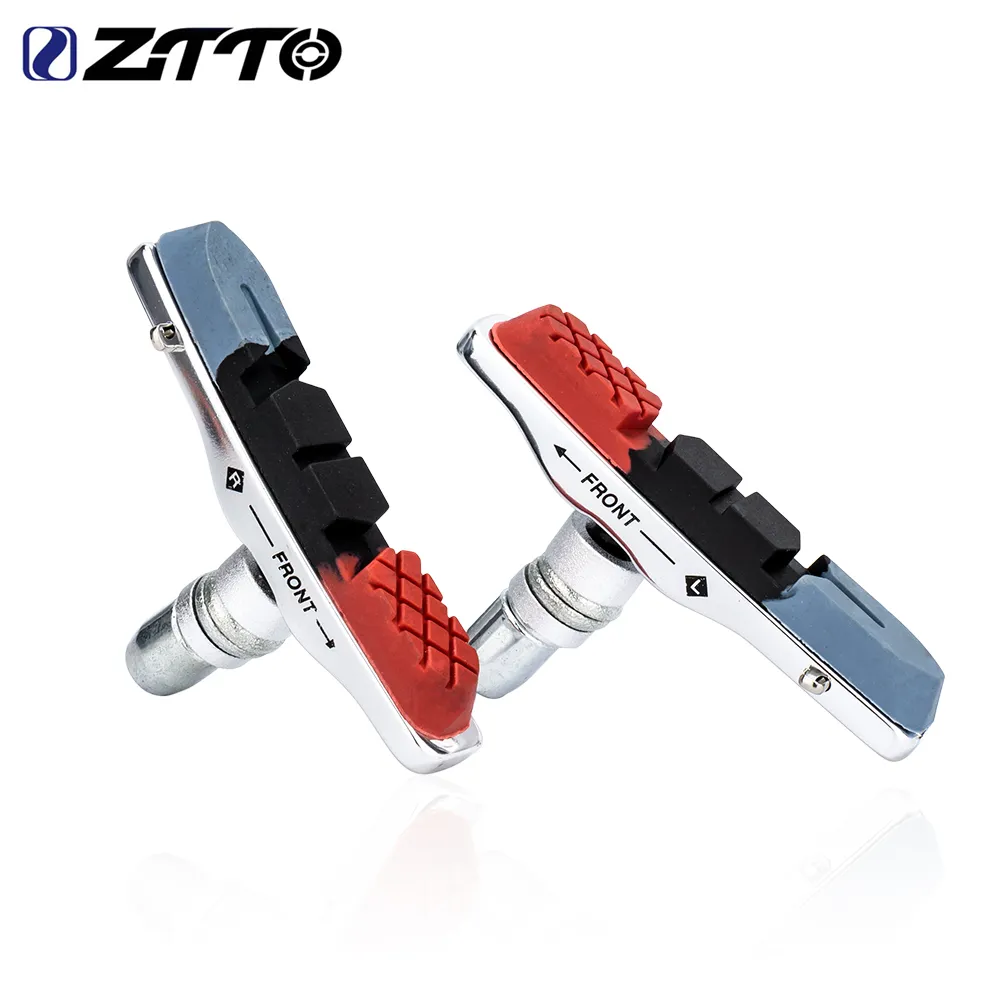 ZTTO 1 пара тормозных колодок для шоссейного велосипеда, V-образные тормозные колодки MTB, тормозные колодки для горного велосипеда, прочный резиновый тормоз Против сопротивления