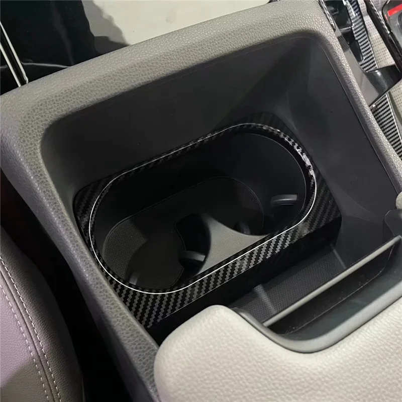 Автомобильная карбоновая АБС Передняя Центральная консоль Держатель для стакана и напитков Отделка крышки Стайлинга автомобилей Подходит для Toyota BZ4X Pro 2022