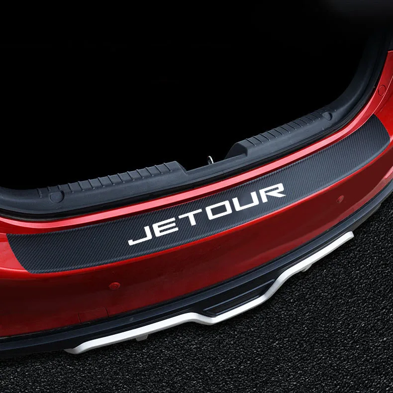 Автомобильный задний бампер, накладка на багажник, защитная накладка, наклейка из углеродного волокна для JETOUR X70 X90 PLUS X70S X70M X95