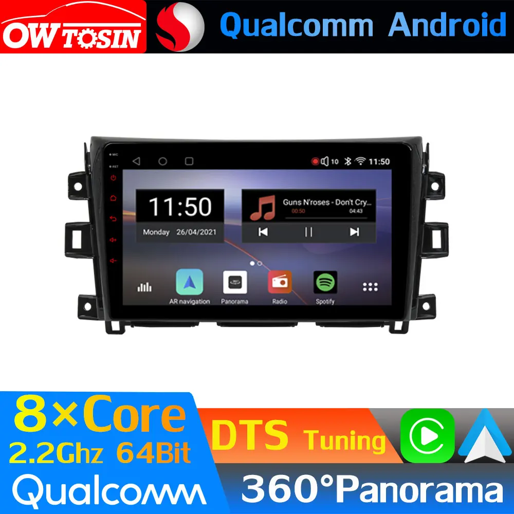 Автомобильный Мультимедийный Процессор Qualcomm 8Core Android Для Nissan Navara 4 Frontier NP300 D23 2014-2021 360 Камера Радио GPS CarPlay HDMI DTS DSP
