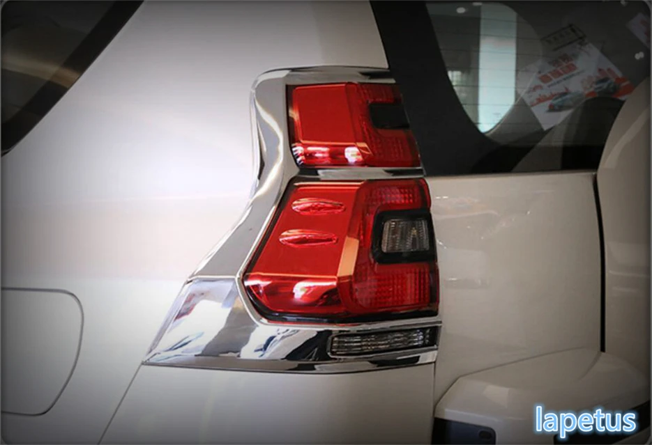 Аксессуары Задние задние фонари Декоративная рамка для лампы задней двери, отделка крышки, 2 шт, подходит для Toyota Land Cruiser Prado FJ150 2018 - 2020