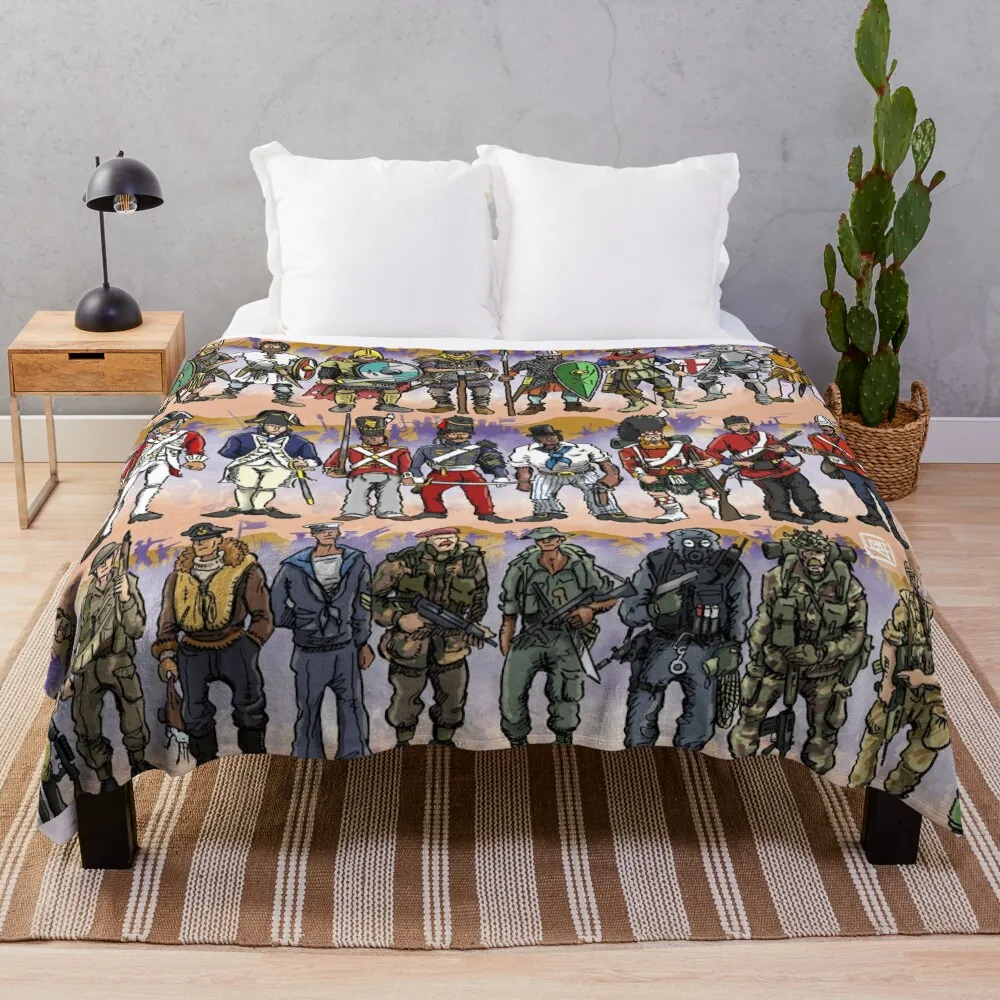 Британская военная форма на протяжении веков, плед, Декоративное плед, туристическое одеяло, Декоративные одеяла для диванов