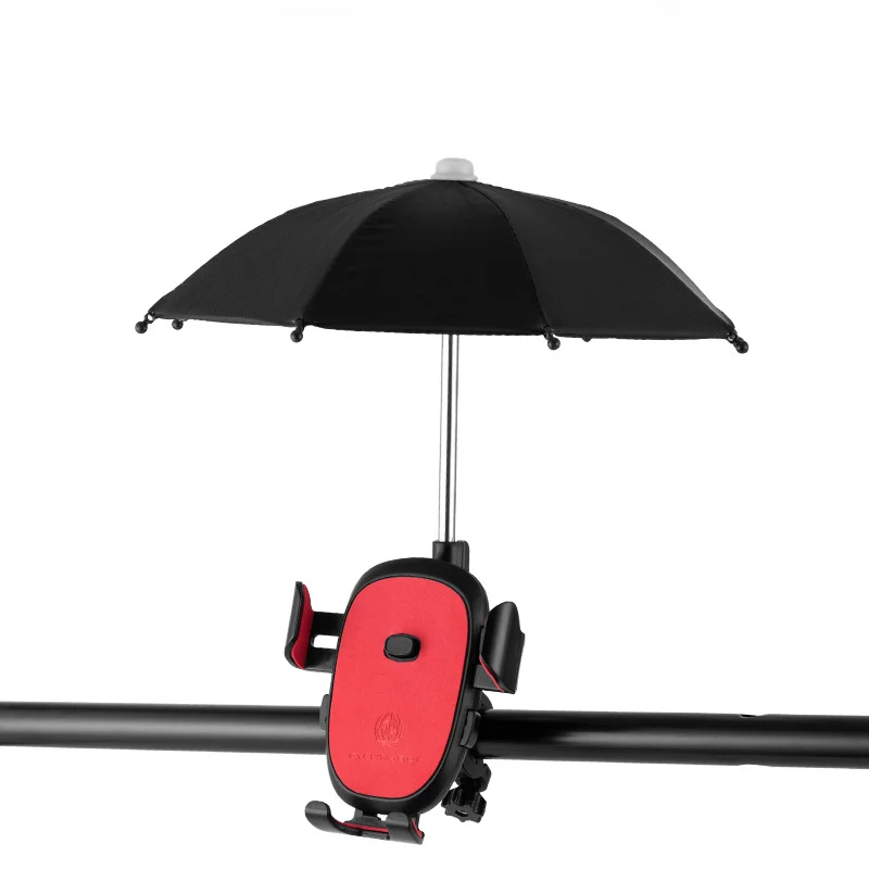 Велосипедная подставка для телефона, Регулируемый держатель для мотоцикла, подставка для мобильного телефона, подставка для руля, Навигационная стойка для всадника с зонтиком