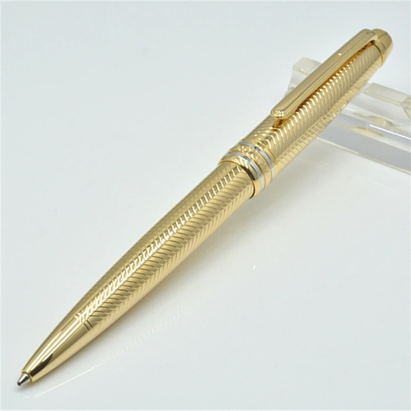 высококачественная Золотая шариковая ручка 163 МБ /Роликовая шариковая ручка/авторучка школьные канцелярские принадлежности роскошные шариковые ручки в подарок