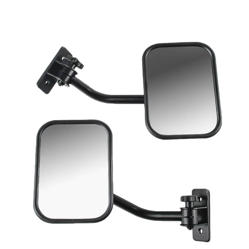 Двери с зеркалами для Jeep Wrangler Tj, Jk, Lj Быстросъемные Боковые зеркала Черный 2 шт