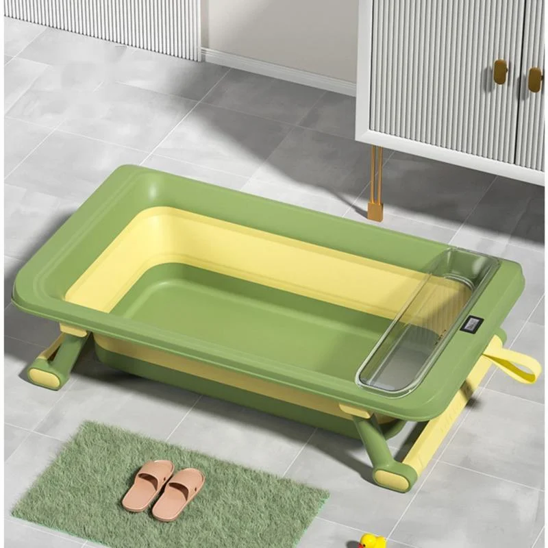 Детская ванночка с датчиком температуры, сидячий лежачий тазик для ванны, Удобное складное ведро для ванны, подвесной дизайн Плавательный бассейн