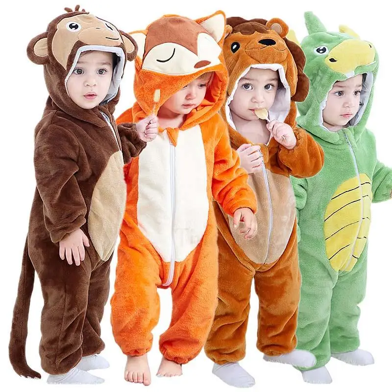 Детский комбинезон Зимний костюм Льва Кигуруми для девочек и мальчиков, комбинезон с животными для малышей, одежда для младенцев, пижамы, детские комбинезоны Ropa Bebes
