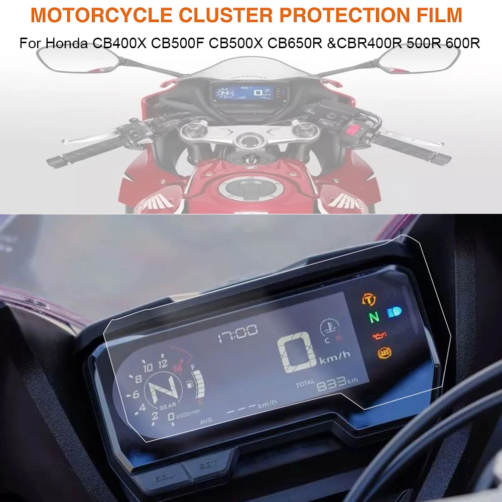 Для Honda CB 400X CB500X CB500F CBR 400R 500R CBR650R 2019-2023 Защитная Пленка Для Приборов Аксессуар Для Защиты Экрана Приборной Панели