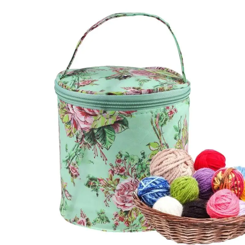Домашняя сумка для ежедневного хранения Шерстяная пряжа, вязаная крючком швейная игла, сумочка, инструмент для плетения, Сумка, Значки, рюкзак, клейкая лента для крепления