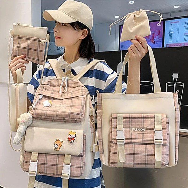 Женский школьный рюкзак для подростков, водонепроницаемый школьный рюкзак, органайзер для путешествий, женская дорожная сумка большой емкости, сумка с множеством карманов.