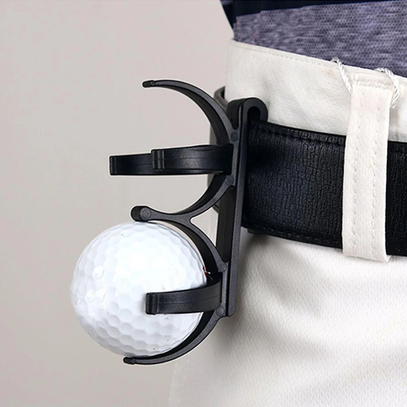 Зажим для игры в крокет Golf Simple, двойной зажим для мяча, держатель для мяча для гольфа, держатель для реквизита, спортивный Тренировочный аксессуар, Сумка для гольфа