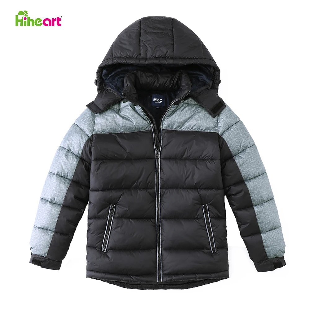 Зимнее теплое пальто Hiheart Kid для мальчиков и девочек, толстая верхняя одежда с хлопковой подкладкой, парка с капюшоном, пальто для будущих мам, зимние уличные куртки для Теннаджера