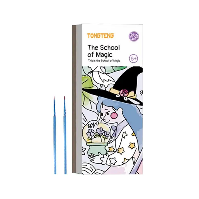 Книга акварелей для детей Акварельные краски Детские книжки-раскраски Граффити Книжка-раскраска для детей Карманные Акварельные книги