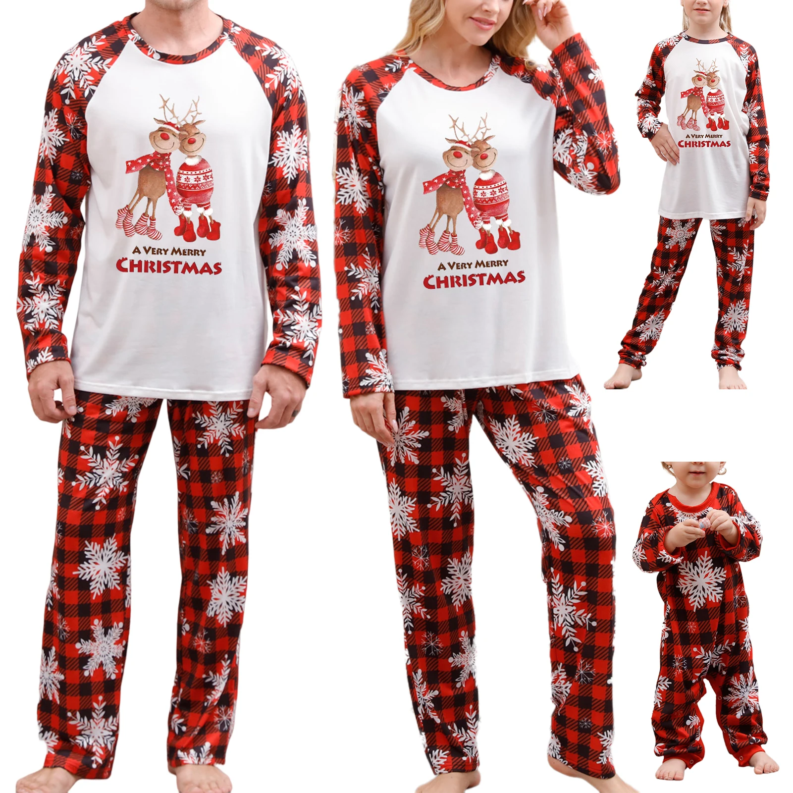 Комплекты рождественских пижам для всей семьи с красными мишками для мамы и детей, детская одежда для сна, рождественская пижама, домашняя одежда, детские пижамы
