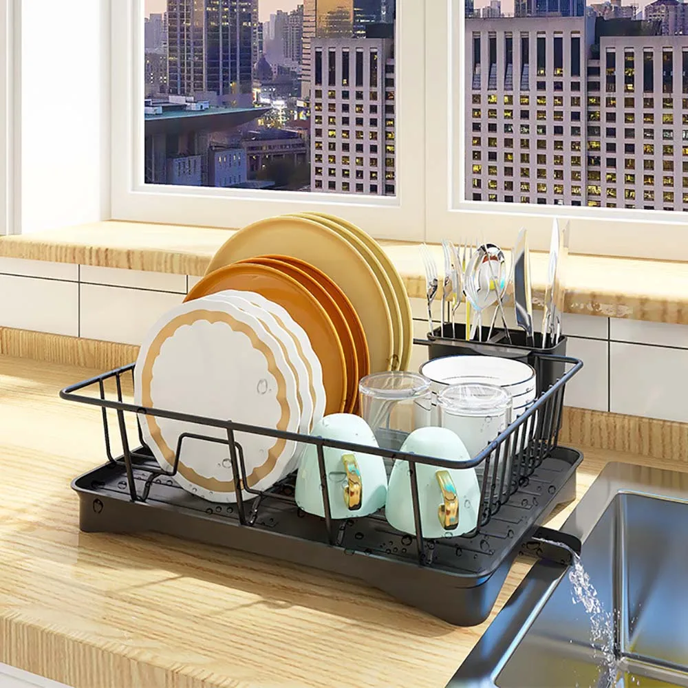 Кухонная стойка для хранения посуды, раковина, Бытовая Многофункциональная Простая сливная стойка, прочная конструкция разделения вверх и вниз.