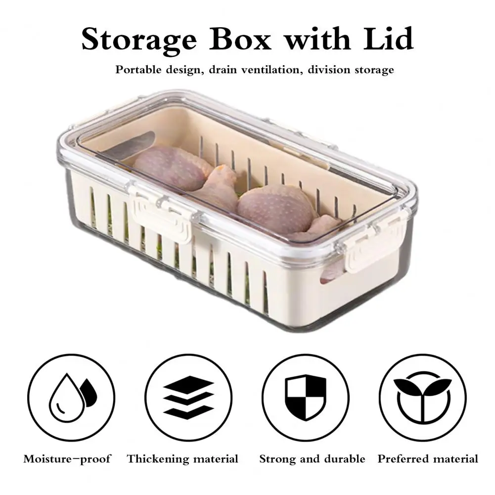 Легкий Прочный Герметичный ящик для хранения овощей, Различные стили, Коробка для хранения продуктов, Портативный дизайн, товары для дома