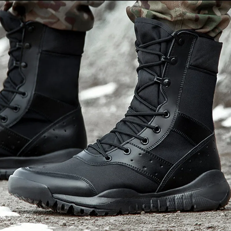 Летние Армейских Ботинок Мужчины Женщины Альпинистскую Подготовку Легкие Водонепроницаемые Тактические Ботинки Открытый Пеший Туризм Дышащая Сетчатая Обувь Для Армии 