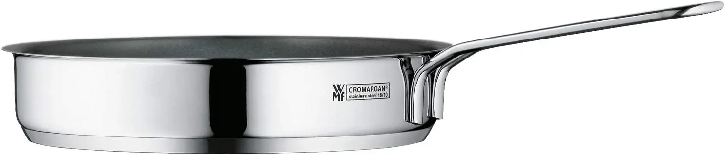 Маленькая индукционная сковорода Cromargan диаметром 18 см из полированной нержавеющей стали с покрытием Cromargan, штабелируемая, идеально подходит для приготовления небольших порций или для одной семьи