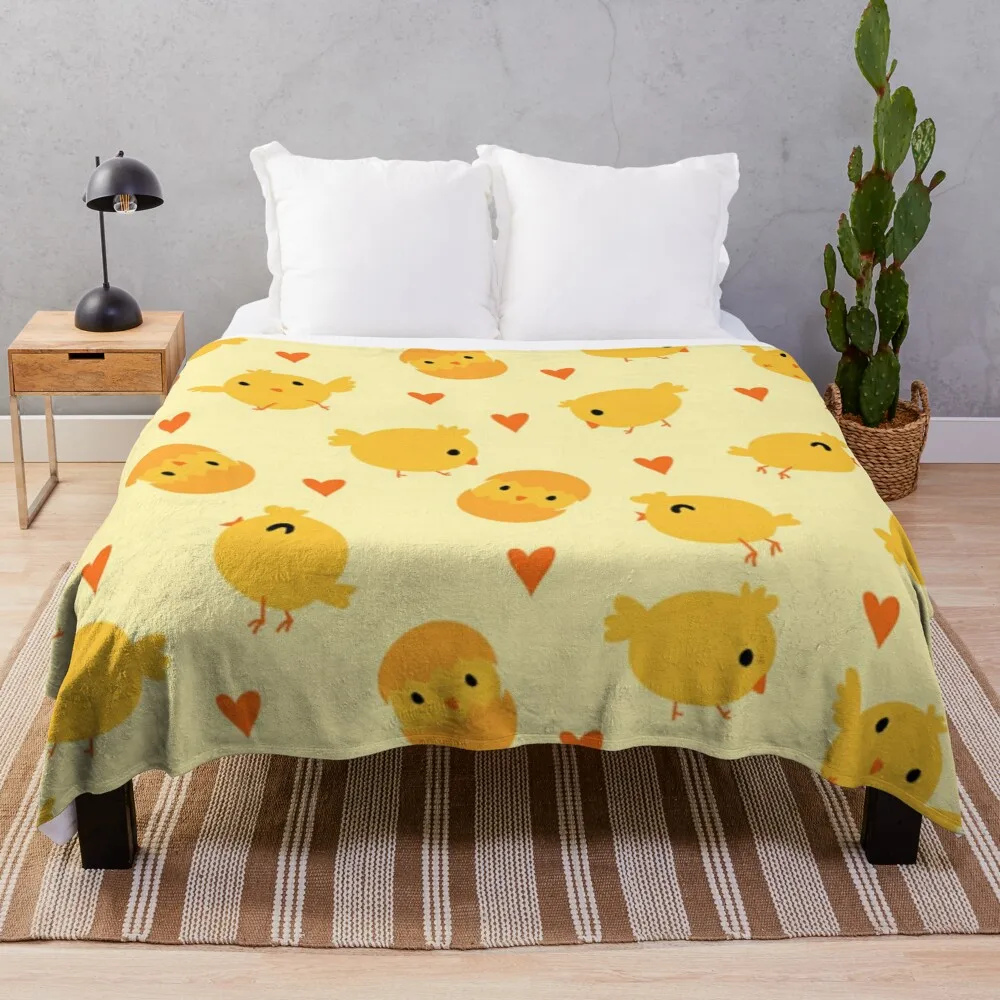 Милые цыплята Набрасывают одеяло на летние постельные принадлежности Одеяла манга