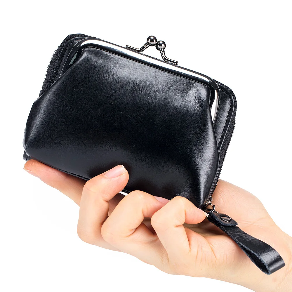 Модный кошелек для монет, держатель для карт, съемная сумка-зажим, винтажный маленький кошелек