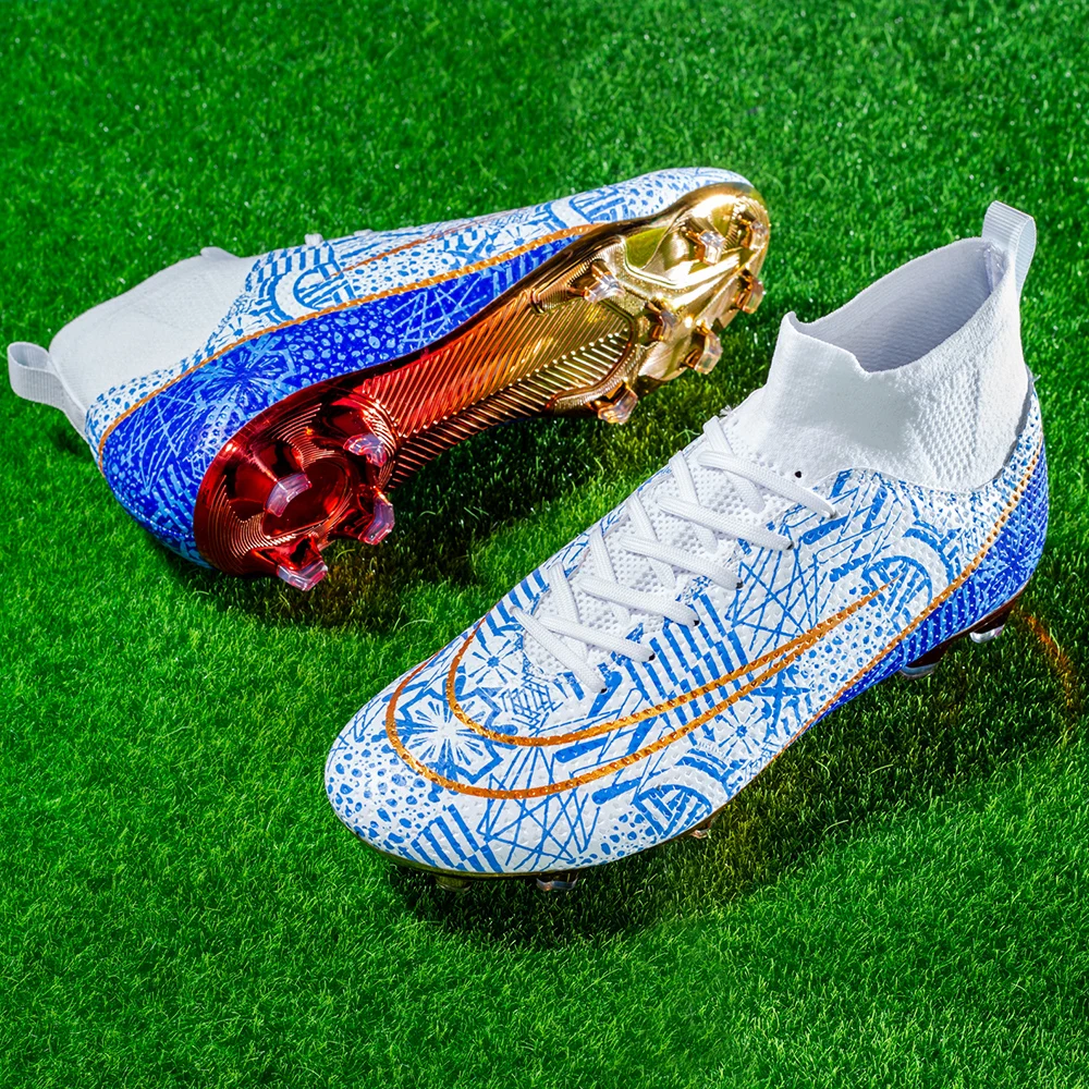 Мужская футбольная обувь, футбольные бутсы для тренировок на искусственной траве, обувь для мини-футбола на открытом воздухе, Детская футбольная обувь для детей