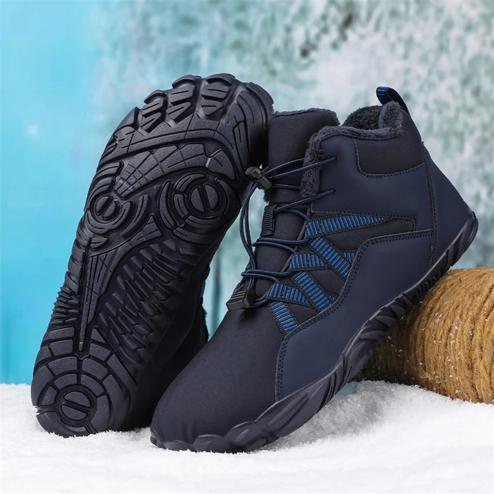 Мужские походные ботинки, Зимние уличные снегоступы, Нескользящие Спортивные треккинговые ботинки на открытом воздухе, женские водонепроницаемые тактические ботинки из ткани Оксфорд