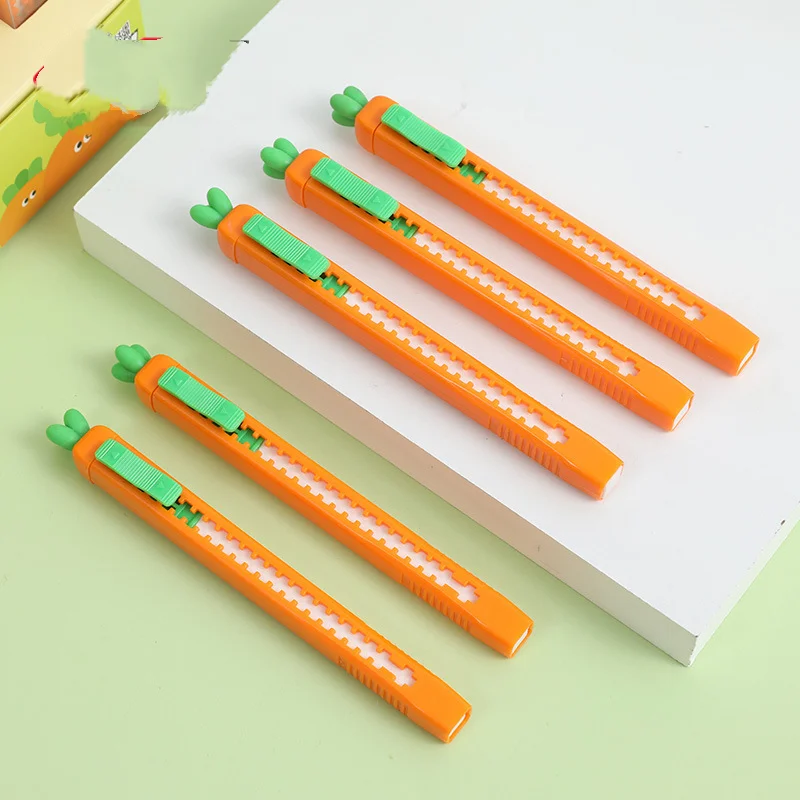 Новая двухтактная серия Eraser Carrot, креативные мультяшные милые школьные принадлежности