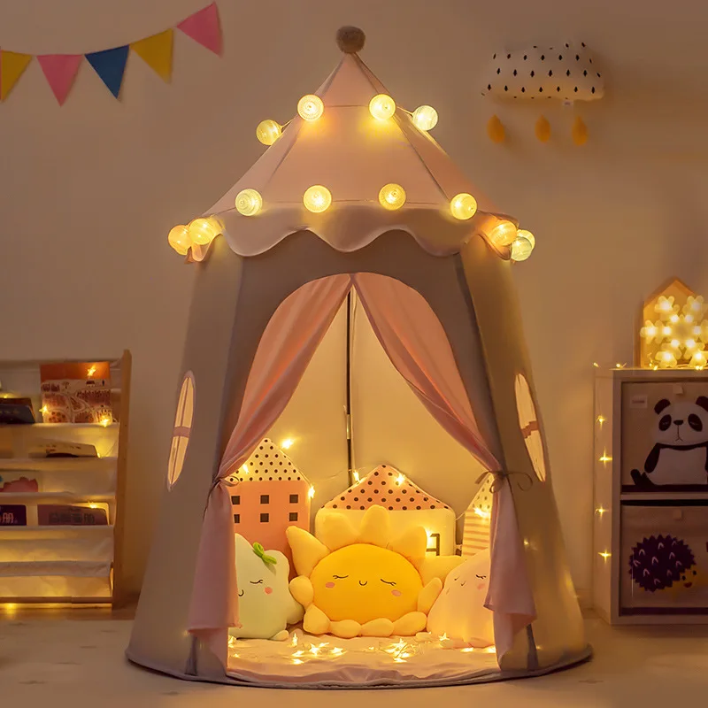 Новая портативная складная игровая палатка Кукольный домик Замок конфетной принцессы Игровой домик Для мужчин и женщин Детские подарки на открытом воздухе Игрушки Палатка Замок