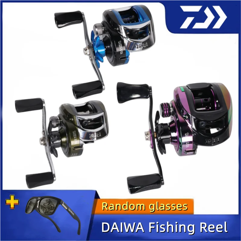 Новое высокоскоростное колесо DAIWA с магнитным тормозом 10,1: 1, разбрасывающее капли воды на расстояние 8 кг, рыболовное колесо для рыбалки