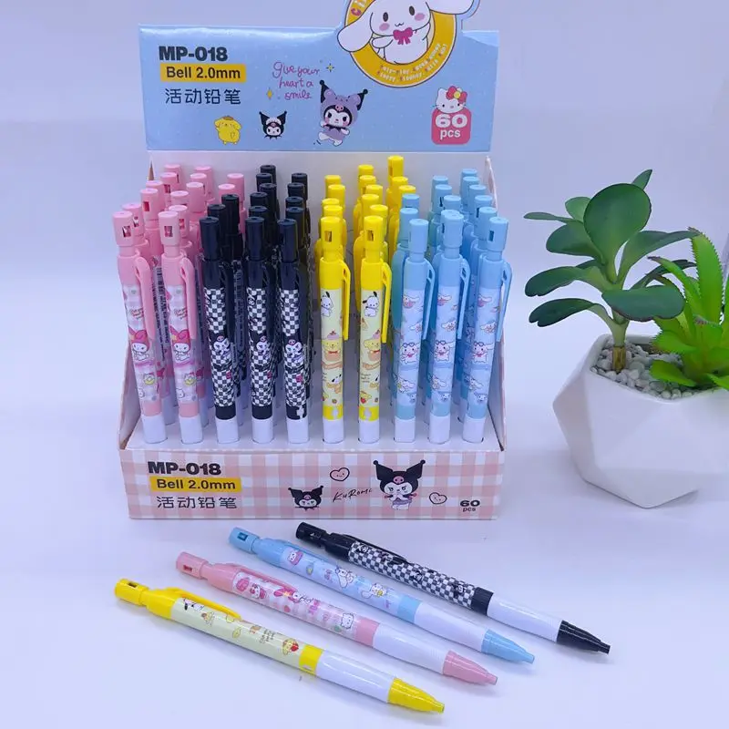 Новый 60 шт./кор. карандаш для карандашей Sanrio Cartoon толщиной 2,0 мм Студенты приносят свою собственную точилку для автоматического карандаша Оптом