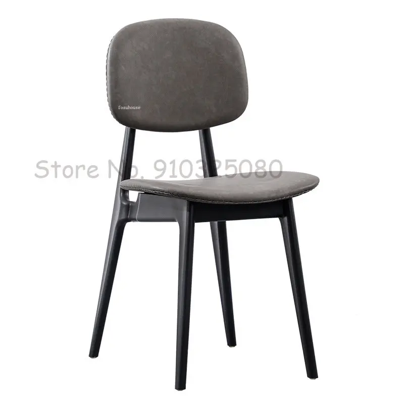 Обеденные стулья в скандинавском стиле, минималистичная современная ресторанная мебель, мягкий стул со спинкой, табурет повседневного креативного дизайна, роскошный обеденный стул