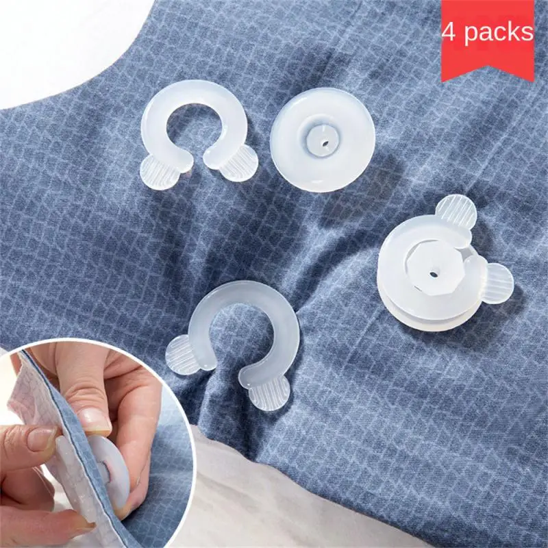 Пластиковый фиксатор для одеяла, удобный многоцелевой, без игл, прочный Держатель для одеяла, Фиксированная пряжка для одеяла, 8 пар безопасного Абс-пластика
