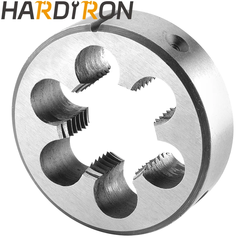 Плашка для нарезания круглой резьбы Hardiron Metric M28X1,5 Левая, машинная плашка для нарезания резьбы M28 x 1,5