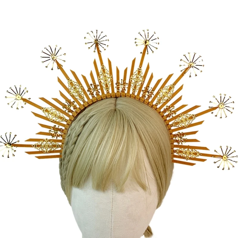 Повязка на голову принцессы, головные уборы, реквизит для выпускного вечера, обруч для волос с шипами