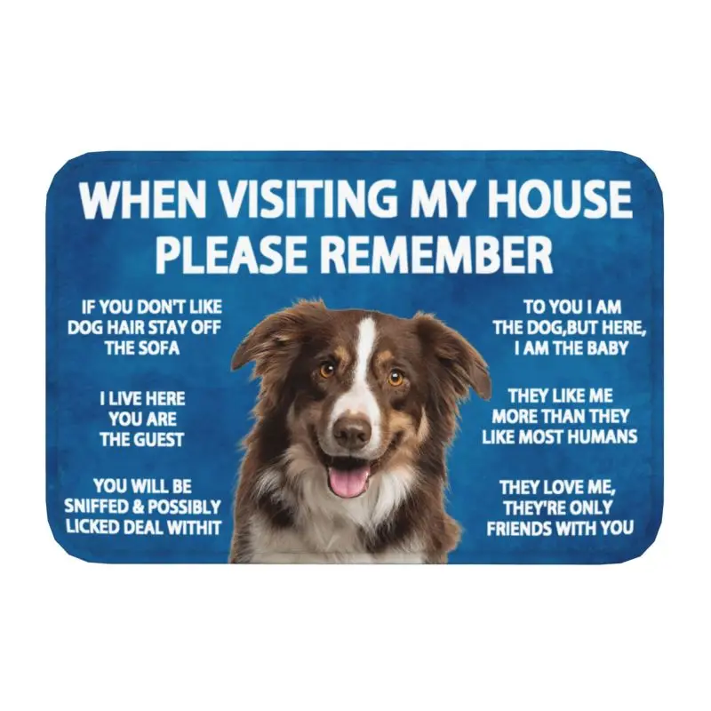 Пожалуйста, помните О Правилах Содержания Собак Бордер-Колли, Коврике Для Двери, Противоскользящем Коврике Для Ванной, Кухне, Спальне, Гостиной, Ковре Для входа