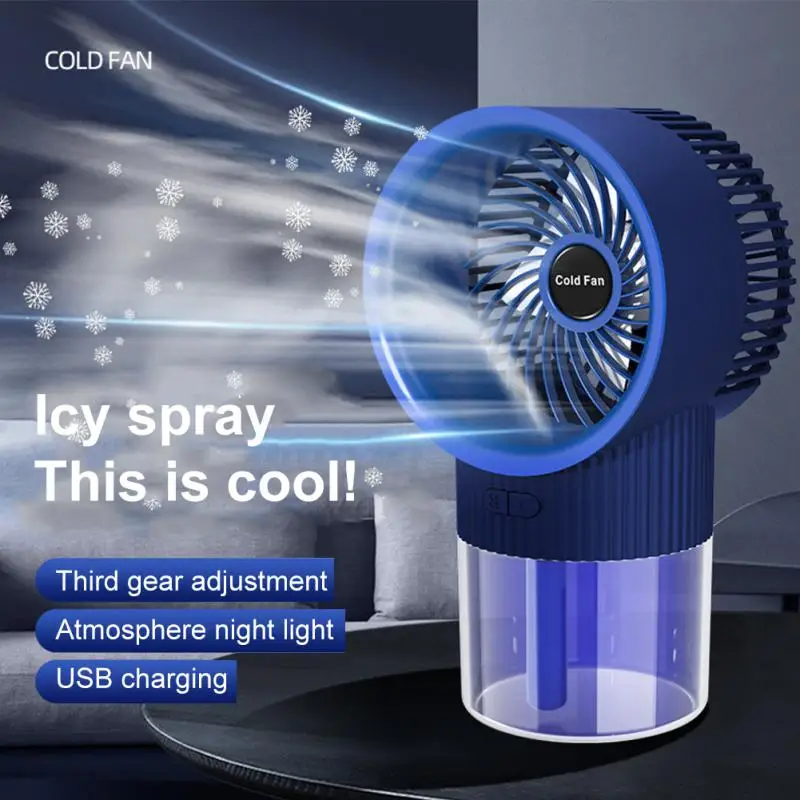 Портативный кондиционер Nano Spray Fan Настольный Регулируемый Электрический вентилятор третьей передачи Air Cooler Spray для домашнего Офиса Охлаждающий инструмент