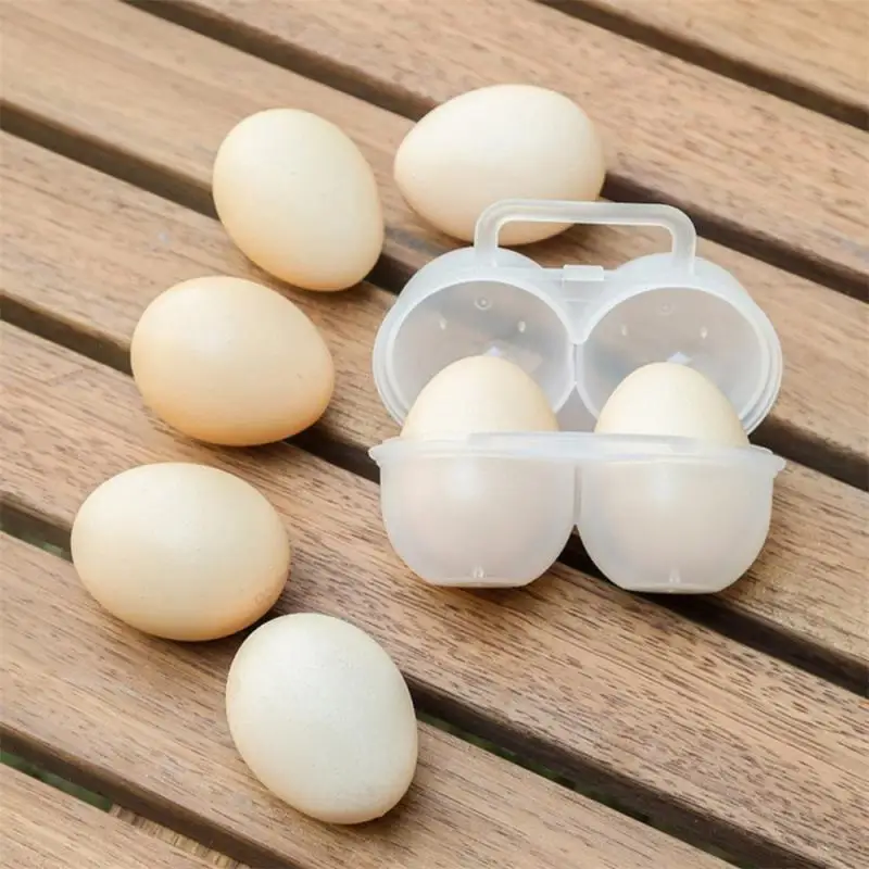 Портативный ящик для хранения яиц, 2 сетки, Пластиковый Прочный контейнер для хранения яиц, экономящий место, Холодильник, Дозатор для яиц с фиксированной ручкой