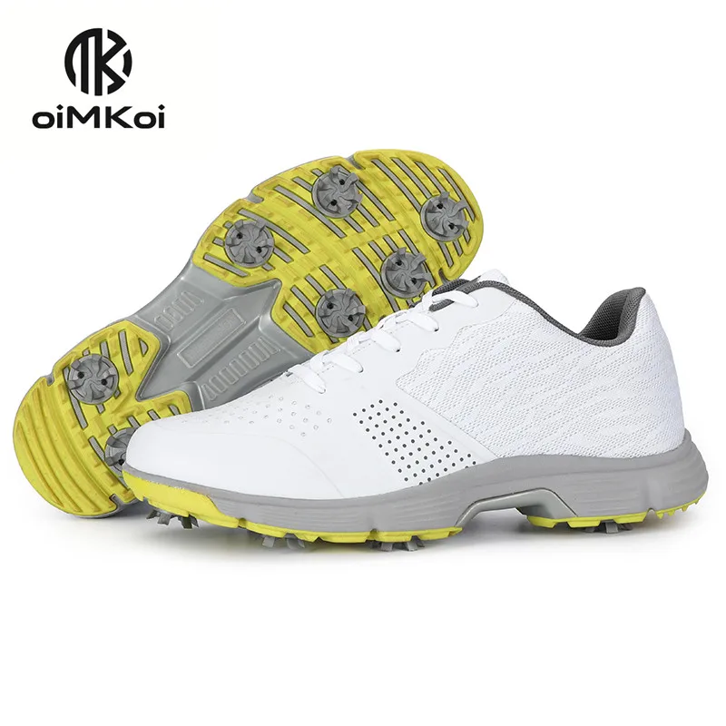 Профессиональная мужская обувь для гольфа OIMKOI с 7 шипами, противоскользящая обувь для тренировок в гольф